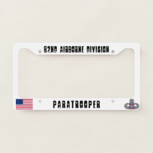 82nd airborne division license plate bracket licen frame