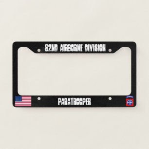 82nd airborne division license plate bracket license plate frame