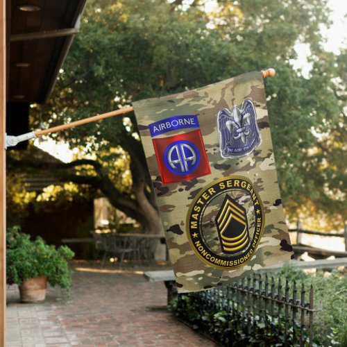 82nd Airborne Division Master Sergeant House Flag