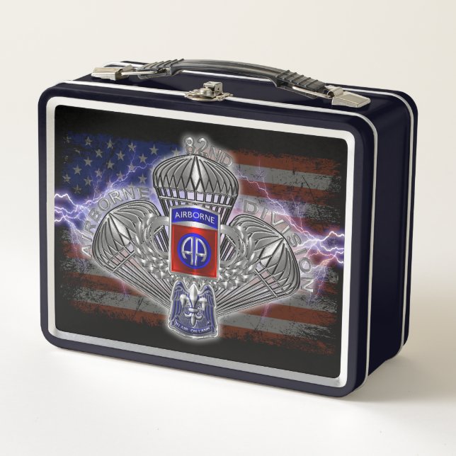 82nd Airborne Division  Metal Lunch Box (Front)