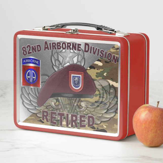 82nd Airborne Division  Metal Lunch Box (In Situ)