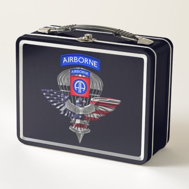 82nd Airborne Division  Metal Lunch Box (Front)