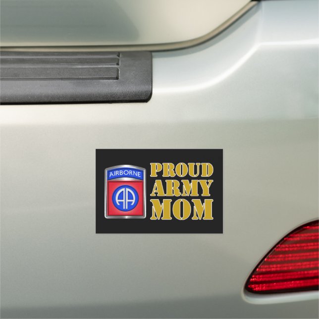 82nd Airborne Division Mom Car Magnet (In Situ)