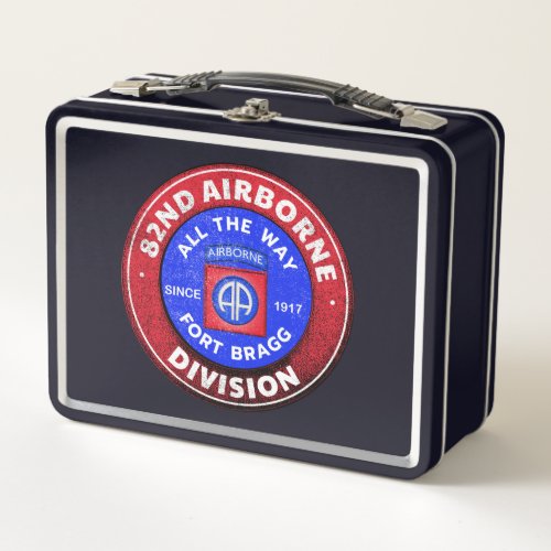 82nd Airborne Division Nostalgic Logo Metal Lunch Box