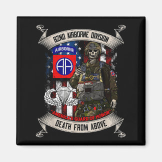 82nd Airborne Division Paratrooper Fort Bragg Jump Magnet