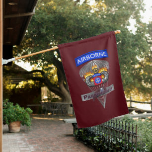 82nd Airborne Division Paratrooper House Flag