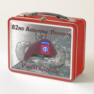 82nd Airborne Division Paratrooper  Metal Lunch Box
