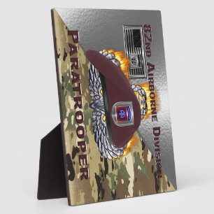82nd Airborne Division Paratrooper Plaque