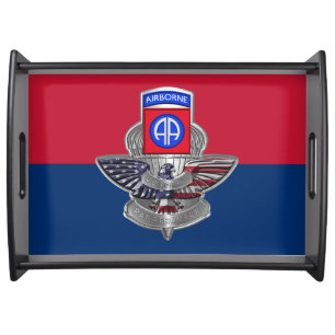 82nd Airborne Division Paratrooper Serving Tray