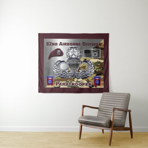 82nd Airborne Division  Paratrooper Tapestry