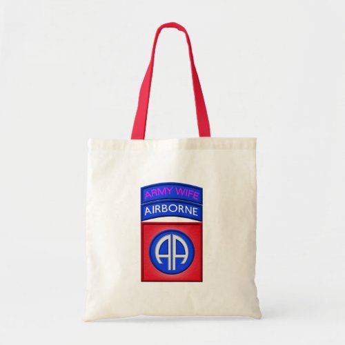 82nd Airborne Division Paratrooper Wife Tote Bag
