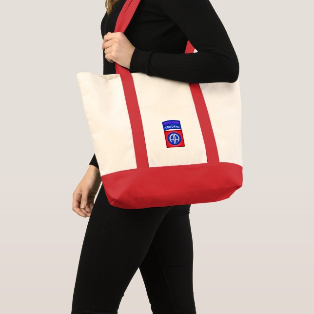 82nd Airborne Division “Paratrooper Wife” Tote Bag (Front (Product))