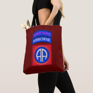 82nd Airborne Division “Paratrooper Wife” Tote Bag