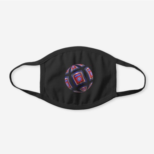 82nd Airborne Division Patch Sphere Black Cotton Face Mask