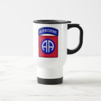 82nd airborne division patch travel mug