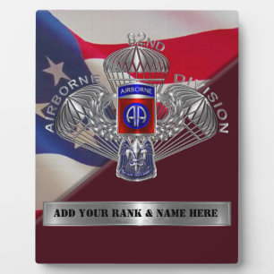82nd Airborne Division Plaque