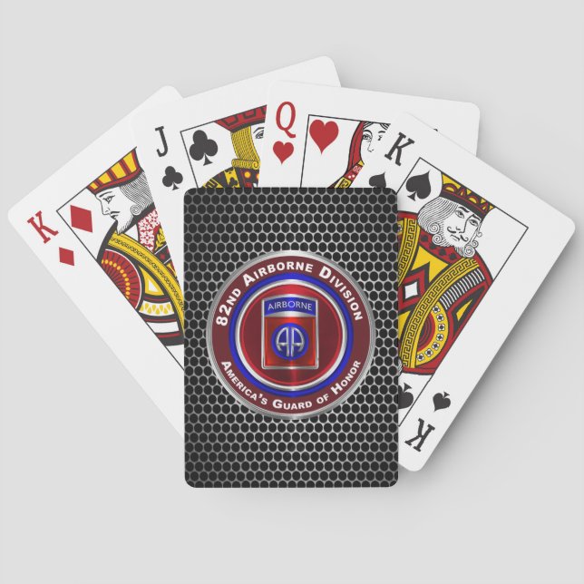 82nd Airborne Division Poker Cards (Back)