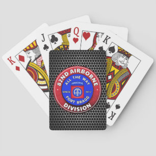 82nd Airborne Division Poker Cards