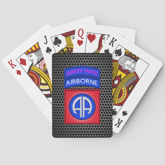 82nd Airborne Division  Poker Cards (Back)