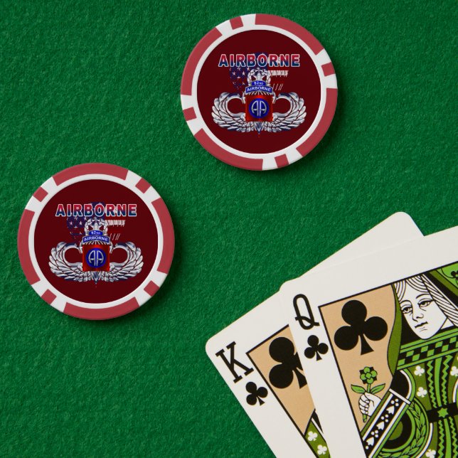 82nd Airborne Division  Poker Chips (Poker Table (Double))