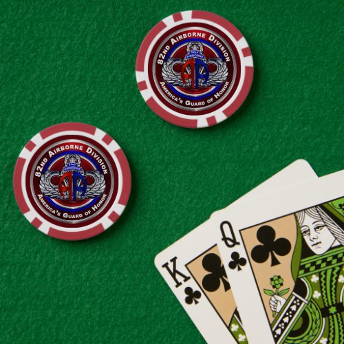 82nd Airborne Division  Poker Chips