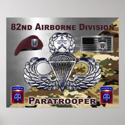 82nd Airborne Division  Poster
