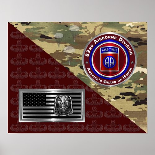 82nd Airborne Division  Poster