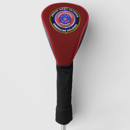 82nd Airborne Division Proud Veteran Golf Head Cover