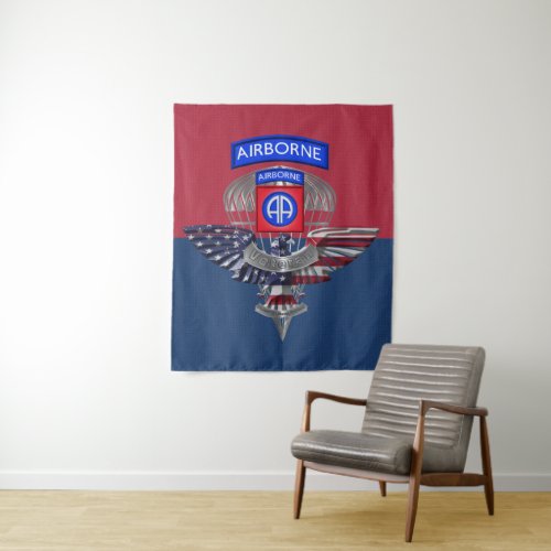 82nd Airborne Division Proud Veteran Tapestry