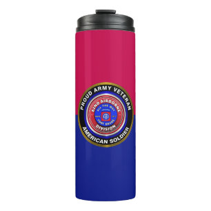 82nd Airborne Division Proud Veteran Thermal Tumbler
