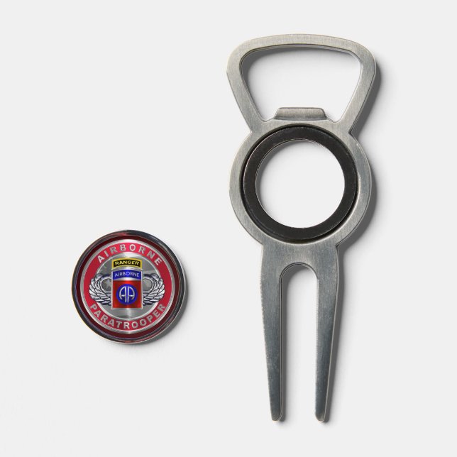 82nd Airborne Division Ranger Divot Tool (Front (Open))