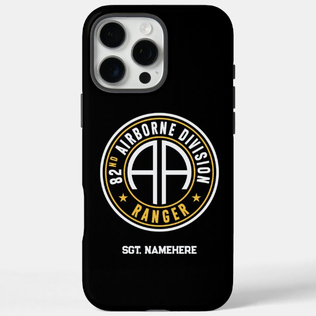 82nd Airborne Division "Ranger" Status Custom Case-Mate iPhone Case (Back)