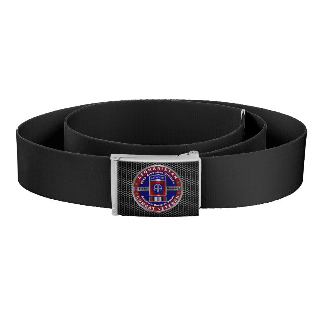 82nd Airborne Division Retired Combat Veteran Belt (Coil)