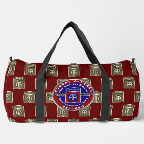 82nd Airborne Division Retired Duffle Bag
