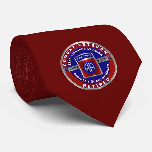 82nd Airborne Division  RETIRED Neck Tie (Rolled)