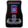 82nd Airborne Division Ruby Eyed Silver Skull Car Floor Mat