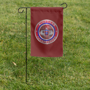 82nd Airborne Division Senior Paratrooper Garden Flag