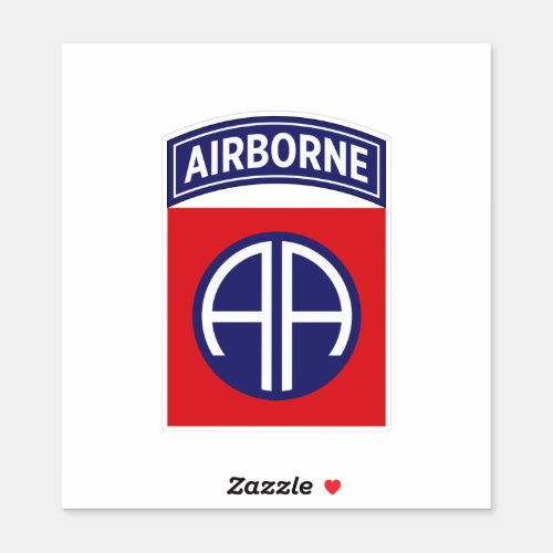 82nd Airborne Division Service Badge Sticker