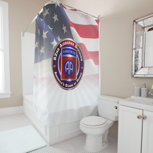 82nd Airborne Division  Shower Curtain