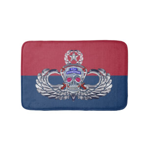 82nd Airborne Division “Silver Skull” Div Colors Bath Mat