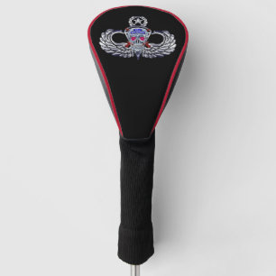82nd Airborne Division “Silver Skull” Jump Wings Golf Head Cover