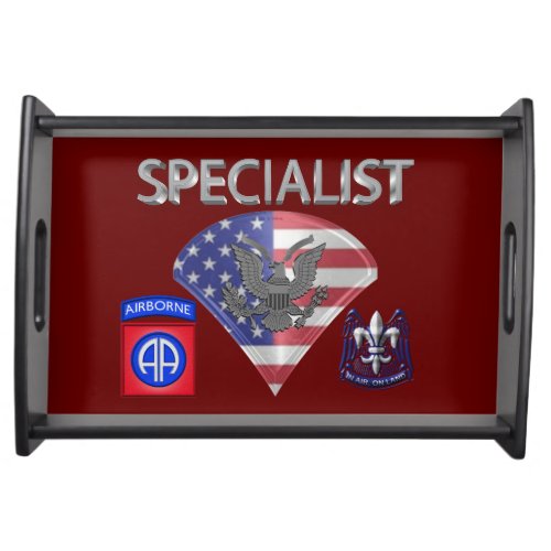82nd Airborne Division Specialist Serving Tray