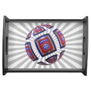 82nd Airborne Division-Sphere Design Serving Tray