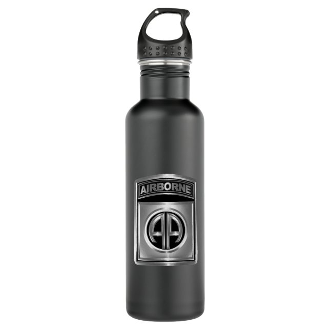 82nd Airborne Division   Stainless Steel Water Bottle (Front)