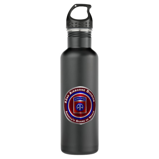 82nd Airborne Division  Stainless Steel Water Bottle (Front)