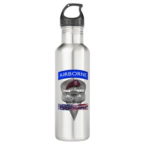 82nd Airborne Division  Stainless Steel Water Bottle