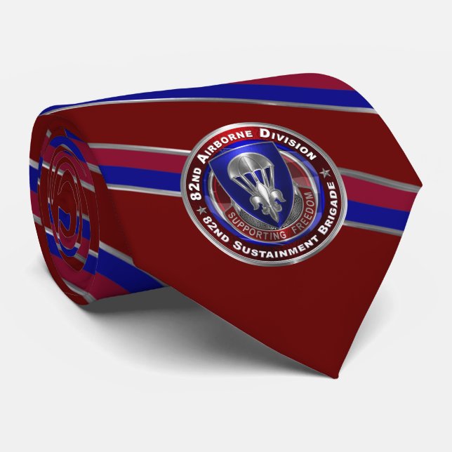 82nd Airborne Division Sustainment Brigade  Neck Tie (Rolled)