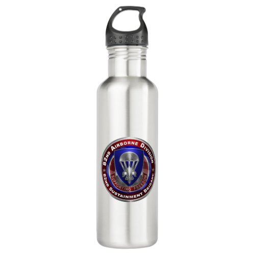 82nd Airborne Division Sustainment Brigade  Stainless Steel Water Bottle