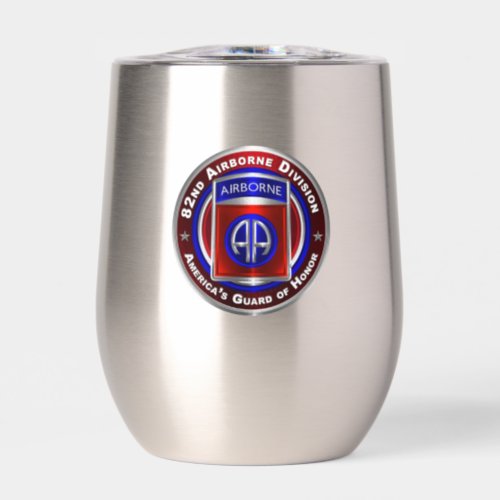 82nd Airborne Division  Thermal Wine Tumbler