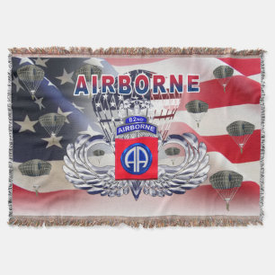 82nd Airborne Division Throw Blanket